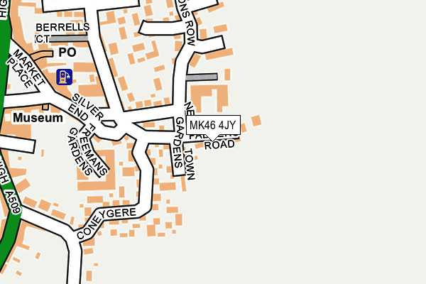 MK46 4JY map - OS OpenMap – Local (Ordnance Survey) MK46 4JY map - OS OpenMap – Local (Ordnance Survey)