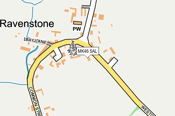 MK46 5AL map - OS OpenMap – Local (Ordnance Survey) MK46 5AL map - OS OpenMap – Local (Ordnance Survey)