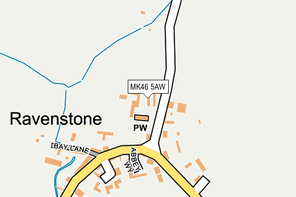 MK46 5AW map - OS OpenMap – Local (Ordnance Survey) MK46 5AW map - OS OpenMap – Local (Ordnance Survey)