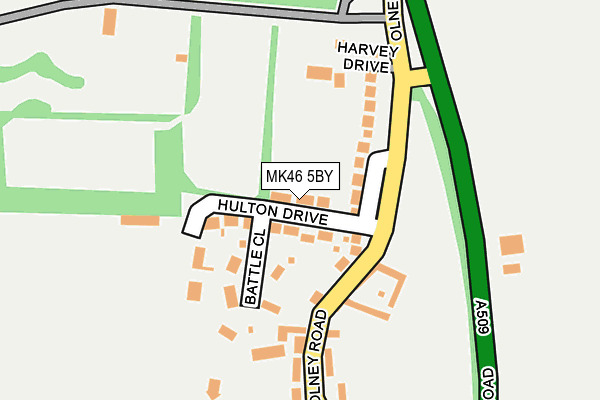 MK46 5BY map - OS OpenMap – Local (Ordnance Survey) MK46 5BY map - OS OpenMap – Local (Ordnance Survey)