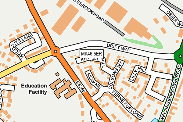 MK46 5ER map - OS OpenMap – Local (Ordnance Survey) MK46 5ER map - OS OpenMap – Local (Ordnance Survey)