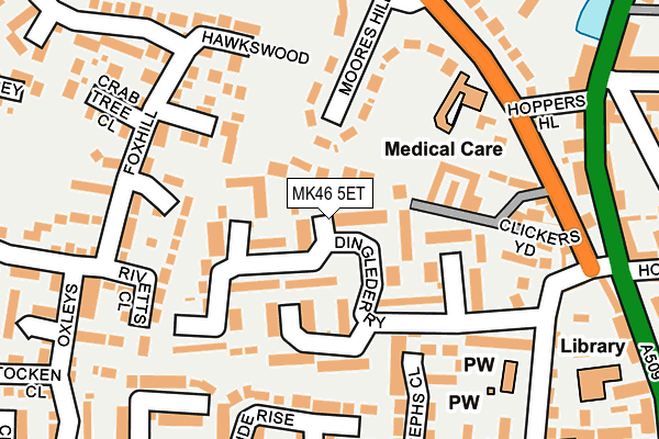 MK46 5ET map - OS OpenMap – Local (Ordnance Survey) MK46 5ET map - OS OpenMap – Local (Ordnance Survey)