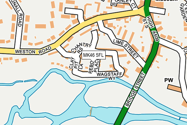 MK46 5FL map - OS OpenMap – Local (Ordnance Survey) MK46 5FL map - OS OpenMap – Local (Ordnance Survey)