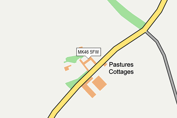 MK46 5FW map - OS OpenMap – Local (Ordnance Survey) MK46 5FW map - OS OpenMap – Local (Ordnance Survey)