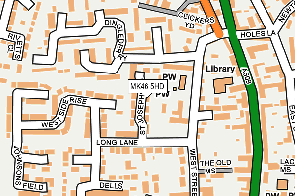 MK46 5HD map - OS OpenMap – Local (Ordnance Survey) MK46 5HD map - OS OpenMap – Local (Ordnance Survey)