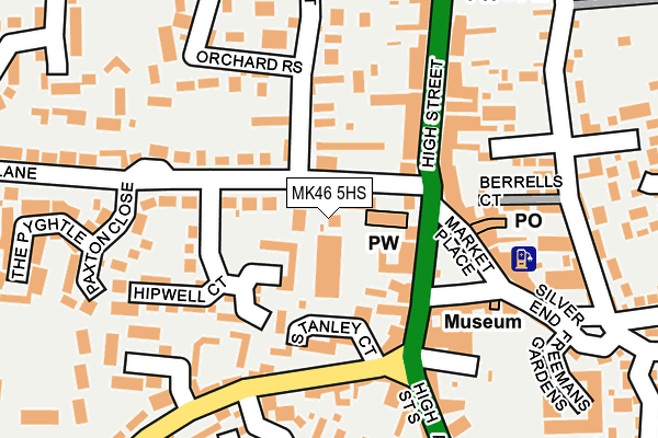 MK46 5HS map - OS OpenMap – Local (Ordnance Survey) MK46 5HS map - OS OpenMap – Local (Ordnance Survey)