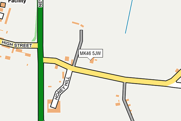 MK46 5JW map - OS OpenMap – Local (Ordnance Survey) MK46 5JW map - OS OpenMap – Local (Ordnance Survey)