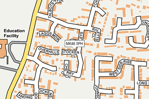 MK46 5PH map - OS OpenMap – Local (Ordnance Survey) MK46 5PH map - OS OpenMap – Local (Ordnance Survey)