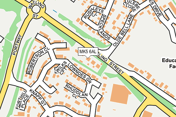MK5 6AL map - OS OpenMap – Local (Ordnance Survey) MK5 6AL map - OS OpenMap – Local (Ordnance Survey)