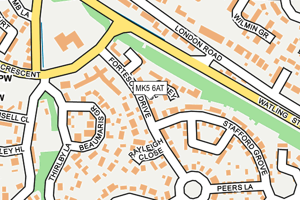 MK5 6AT map - OS OpenMap – Local (Ordnance Survey) MK5 6AT map - OS OpenMap – Local (Ordnance Survey)