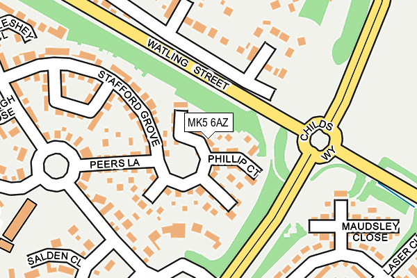 MK5 6AZ map - OS OpenMap – Local (Ordnance Survey) MK5 6AZ map - OS OpenMap – Local (Ordnance Survey)