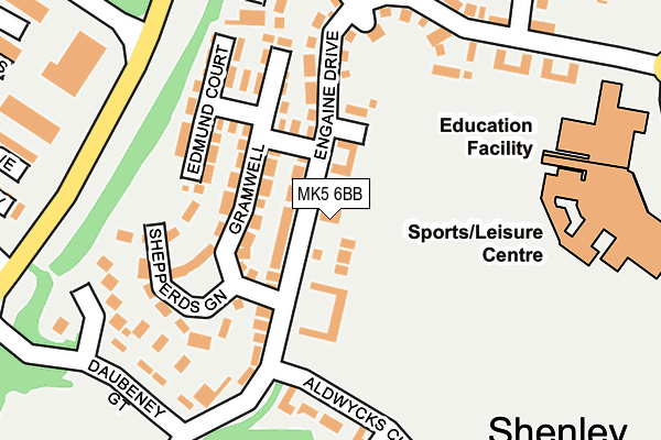MK5 6BB map - OS OpenMap – Local (Ordnance Survey) MK5 6BB map - OS OpenMap – Local (Ordnance Survey)