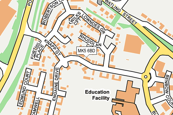 MK5 6BD map - OS OpenMap – Local (Ordnance Survey) MK5 6BD map - OS OpenMap – Local (Ordnance Survey)