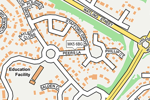 MK5 6BG map - OS OpenMap – Local (Ordnance Survey) MK5 6BG map - OS OpenMap – Local (Ordnance Survey)