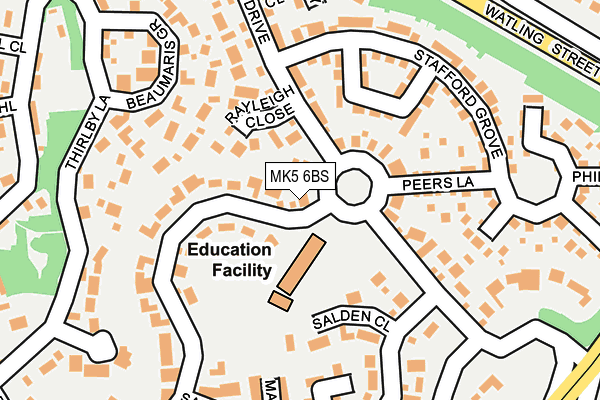 MK5 6BS map - OS OpenMap – Local (Ordnance Survey) MK5 6BS map - OS OpenMap – Local (Ordnance Survey)