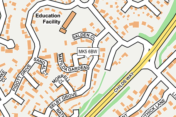 MK5 6BW map - OS OpenMap – Local (Ordnance Survey)