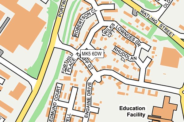 MK5 6DW map - OS OpenMap – Local (Ordnance Survey) MK5 6DW map - OS OpenMap – Local (Ordnance Survey)