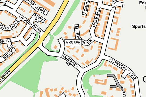 MK5 6EH map - OS OpenMap – Local (Ordnance Survey) MK5 6EH map - OS OpenMap – Local (Ordnance Survey)