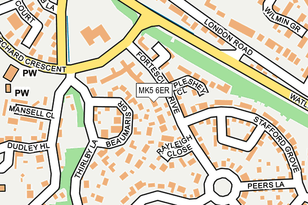 MK5 6ER map - OS OpenMap – Local (Ordnance Survey) MK5 6ER map - OS OpenMap – Local (Ordnance Survey)