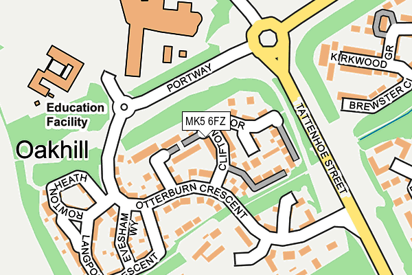 MK5 6FZ map - OS OpenMap – Local (Ordnance Survey) MK5 6FZ map - OS OpenMap – Local (Ordnance Survey)