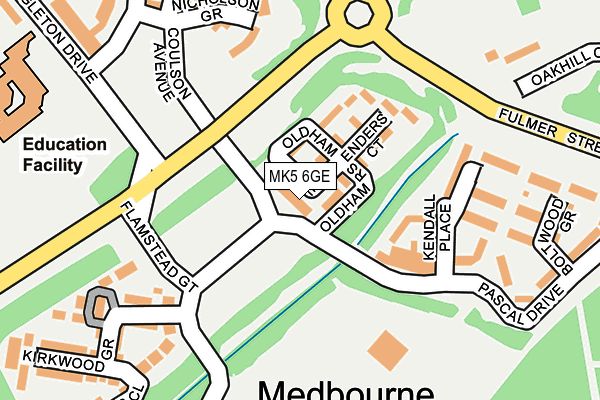 MK5 6GE map - OS OpenMap – Local (Ordnance Survey)
