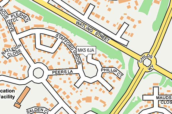MK5 6JA map - OS OpenMap – Local (Ordnance Survey) MK5 6JA map - OS OpenMap – Local (Ordnance Survey)