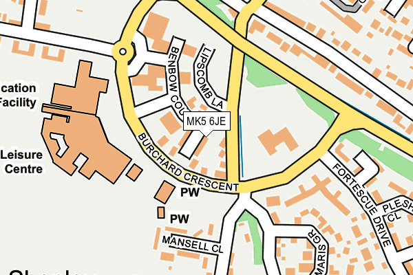 MK5 6JE map - OS OpenMap – Local (Ordnance Survey) MK5 6JE map - OS OpenMap – Local (Ordnance Survey)