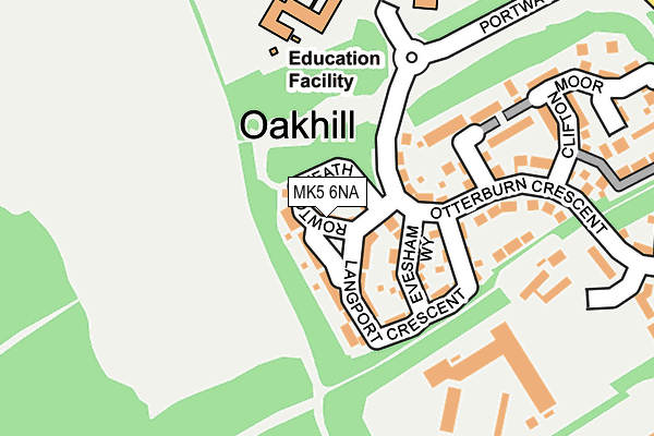 MK5 6NA map - OS OpenMap – Local (Ordnance Survey) MK5 6NA map - OS OpenMap – Local (Ordnance Survey)