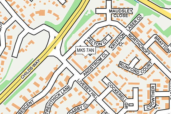 MK5 7AN map - OS OpenMap – Local (Ordnance Survey) MK5 7AN map - OS OpenMap – Local (Ordnance Survey)