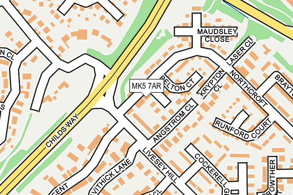 MK5 7AR map - OS OpenMap – Local (Ordnance Survey) MK5 7AR map - OS OpenMap – Local (Ordnance Survey)