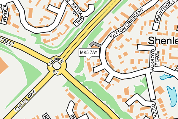 MK5 7AY map - OS OpenMap – Local (Ordnance Survey) MK5 7AY map - OS OpenMap – Local (Ordnance Survey)