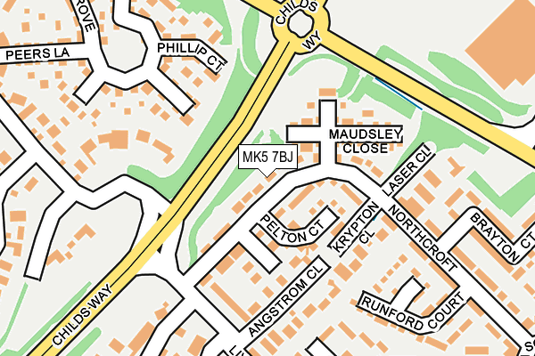 MK5 7BJ map - OS OpenMap – Local (Ordnance Survey) MK5 7BJ map - OS OpenMap – Local (Ordnance Survey)