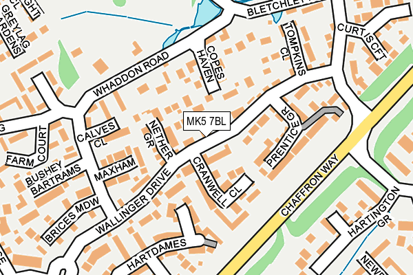 MK5 7BL map - OS OpenMap – Local (Ordnance Survey) MK5 7BL map - OS OpenMap – Local (Ordnance Survey)