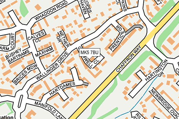 MK5 7BU map - OS OpenMap – Local (Ordnance Survey) MK5 7BU map - OS OpenMap – Local (Ordnance Survey)
