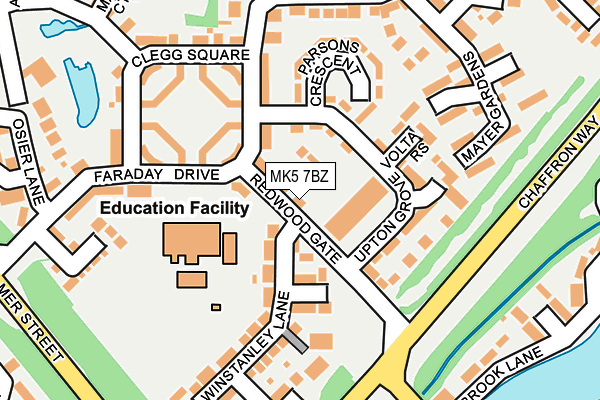 MK5 7BZ map - OS OpenMap – Local (Ordnance Survey)