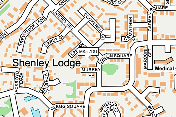 MK5 7DU map - OS OpenMap – Local (Ordnance Survey)