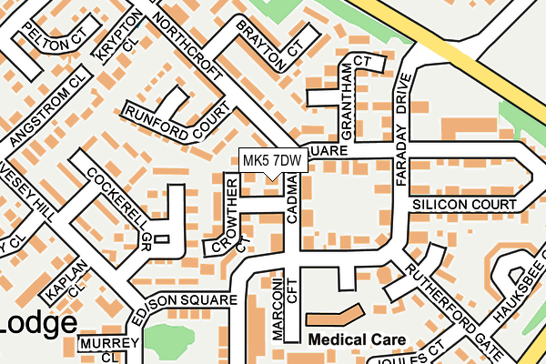 MK5 7DW map - OS OpenMap – Local (Ordnance Survey) MK5 7DW map - OS OpenMap – Local (Ordnance Survey)