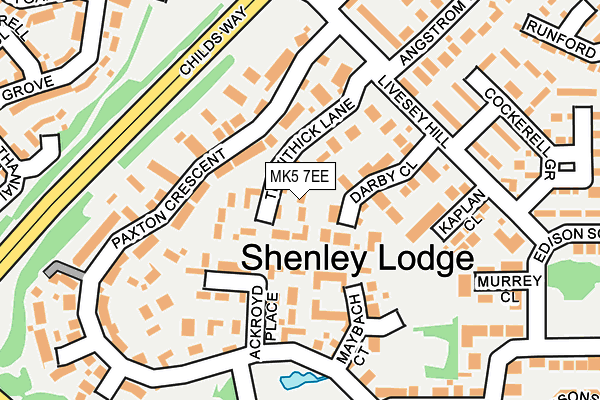 MK5 7EE map - OS OpenMap – Local (Ordnance Survey)