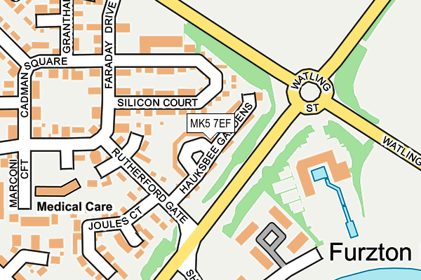 MK5 7EF map - OS OpenMap – Local (Ordnance Survey) MK5 7EF map - OS OpenMap – Local (Ordnance Survey)