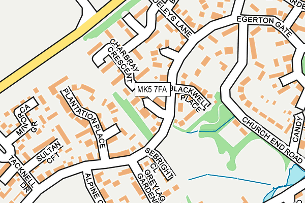 MK5 7FA map - OS OpenMap – Local (Ordnance Survey) MK5 7FA map - OS OpenMap – Local (Ordnance Survey)