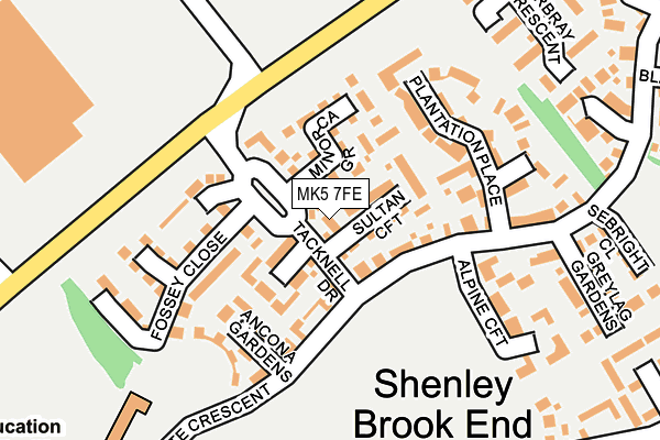 MK5 7FE map - OS OpenMap – Local (Ordnance Survey) MK5 7FE map - OS OpenMap – Local (Ordnance Survey)
