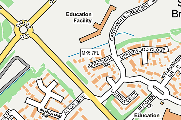 MK5 7FL map - OS OpenMap – Local (Ordnance Survey) MK5 7FL map - OS OpenMap – Local (Ordnance Survey)
