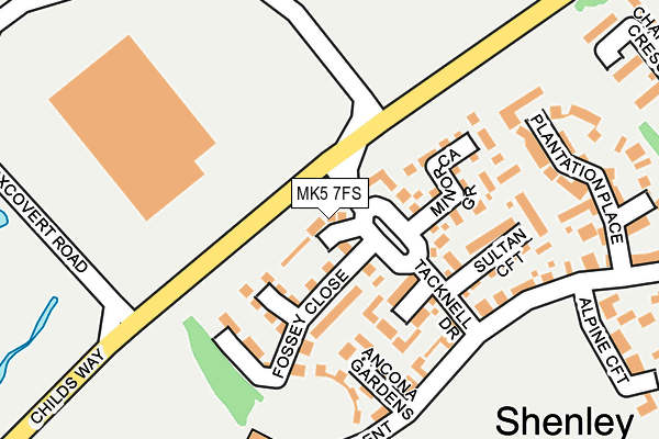 MK5 7FS map - OS OpenMap – Local (Ordnance Survey) MK5 7FS map - OS OpenMap – Local (Ordnance Survey)