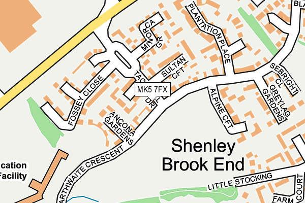 MK5 7FX map - OS OpenMap – Local (Ordnance Survey) MK5 7FX map - OS OpenMap – Local (Ordnance Survey)