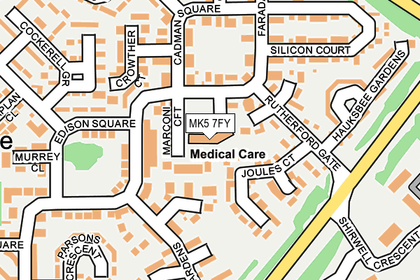MK5 7FY map - OS OpenMap – Local (Ordnance Survey) MK5 7FY map - OS OpenMap – Local (Ordnance Survey)