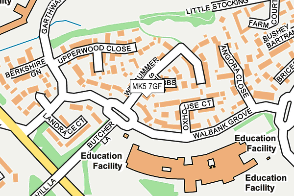 MK5 7GF map - OS OpenMap – Local (Ordnance Survey) MK5 7GF map - OS OpenMap – Local (Ordnance Survey)