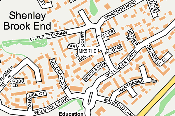 MK5 7HE map - OS OpenMap – Local (Ordnance Survey) MK5 7HE map - OS OpenMap – Local (Ordnance Survey)
