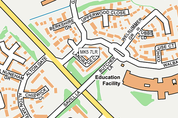MK5 7LR map - OS OpenMap – Local (Ordnance Survey) MK5 7LR map - OS OpenMap – Local (Ordnance Survey)