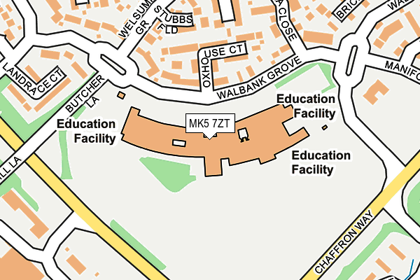 MK5 7ZT map - OS OpenMap – Local (Ordnance Survey) MK5 7ZT map - OS OpenMap – Local (Ordnance Survey)