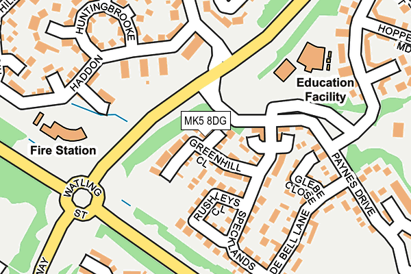 MK5 8DG map - OS OpenMap – Local (Ordnance Survey) MK5 8DG map - OS OpenMap – Local (Ordnance Survey)